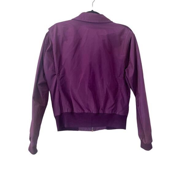 Vintage HTF Roffe Maroon Windbreaker Jacket Unisex Small - Picture 2 of 10